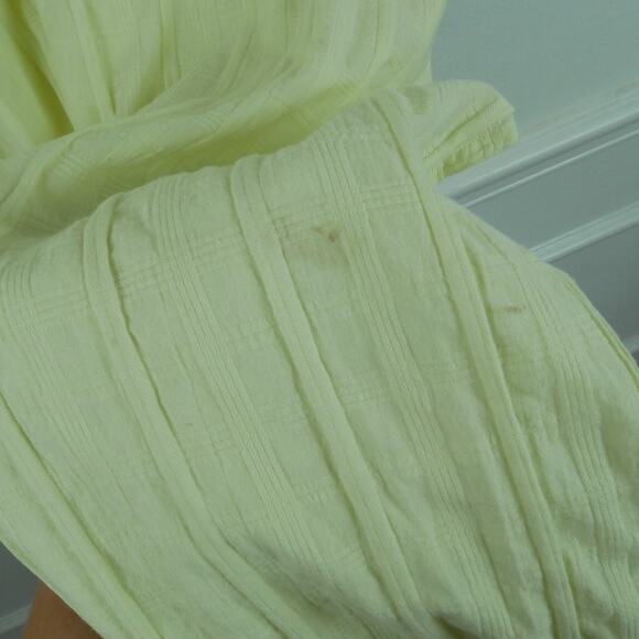 Pomander Place Medium Kaftan Carolina Maxi Dress Butter Yellow Cotton Resort - Picture 8 of 11